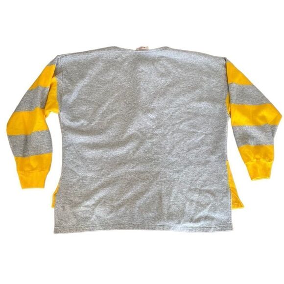 Vintage Activewear Sweatshirt Top Henley Large - Picture 2 of 7